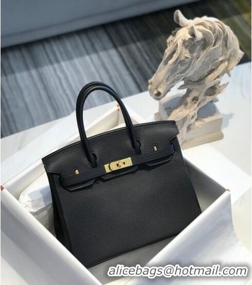 Buy Luxury Hermes Birkin 30cm Bag in Togo Calfskin HB30 Black/Gold