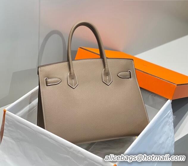 Low Cost Promotional Hermes Epsom Birkin 30cm Bag 0616 Elephant Grey