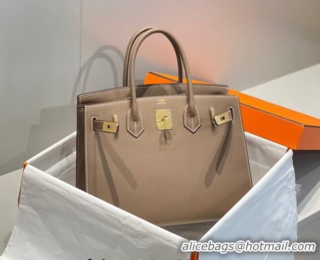 Low Cost Promotional Hermes Epsom Birkin 30cm Bag 0616 Elephant Grey