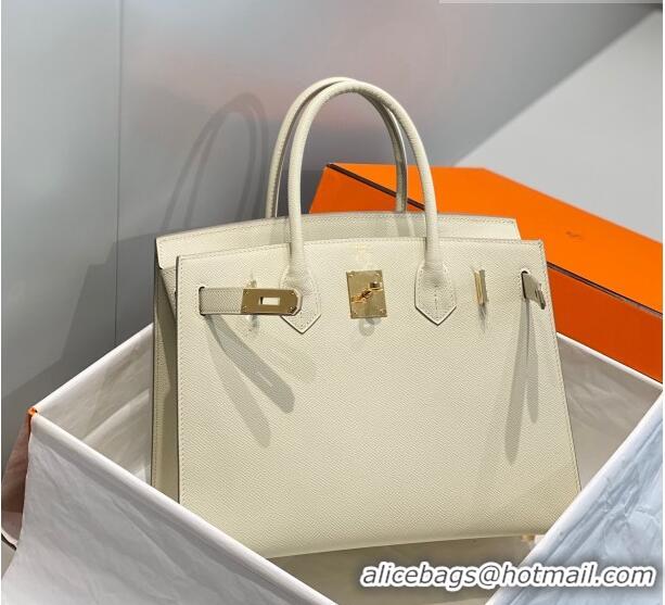 Buy Discount Hermes Epsom Birkin 30cm Bag 0616 Cream White