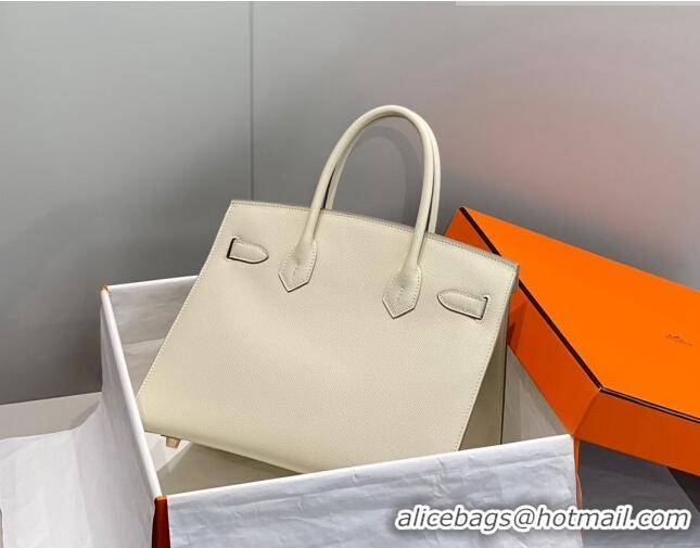 Buy Discount Hermes Epsom Birkin 30cm Bag 0616 Cream White