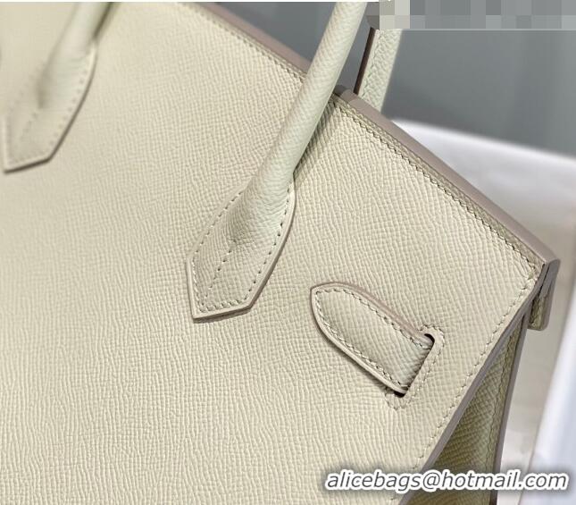 Buy Discount Hermes Epsom Birkin 30cm Bag 0616 Cream White