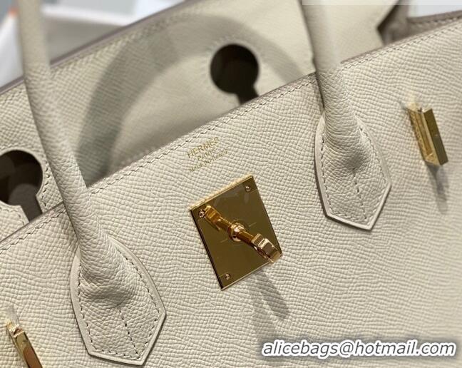 Buy Discount Hermes Epsom Birkin 30cm Bag 0616 Cream White