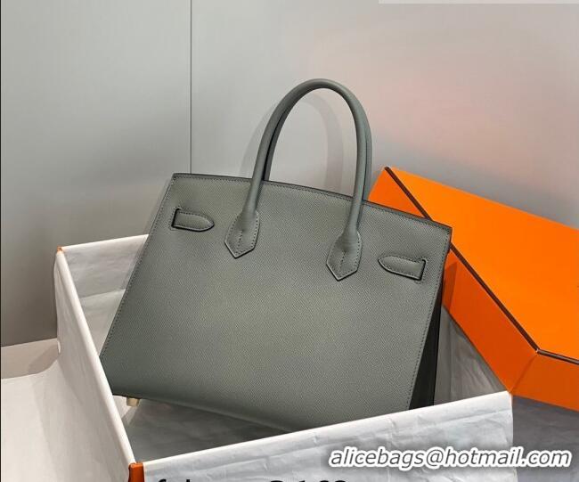 Unique Grade Hermes Epsom Birkin 30cm Bag 0616 Almond Green