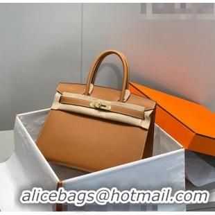 Inexpensive Hermes Epsom Birkin 30cm Bag 0616 Golden Brown 2023