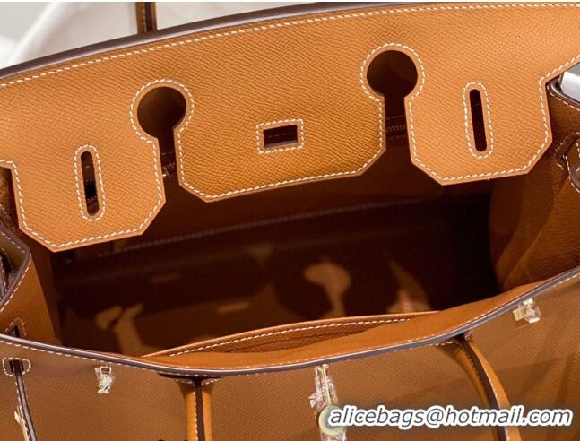 Inexpensive Hermes Epsom Birkin 30cm Bag 0616 Golden Brown 2023