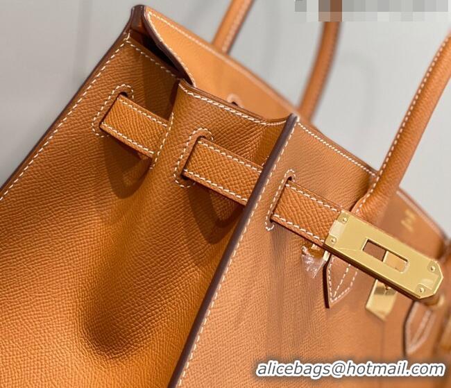 Inexpensive Hermes Epsom Birkin 30cm Bag 0616 Golden Brown 2023