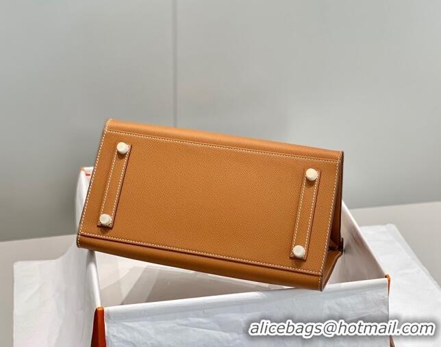 Inexpensive Hermes Epsom Birkin 30cm Bag 0616 Golden Brown 2023