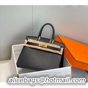 Promotional Hermes Epsom Birkin 30cm Bag 0616 Black/Gold