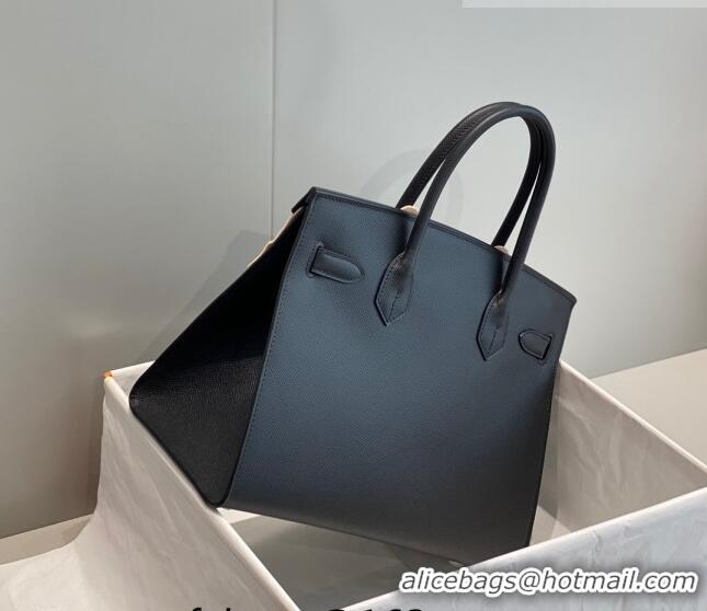 Promotional Hermes Epsom Birkin 30cm Bag 0616 Black/Gold