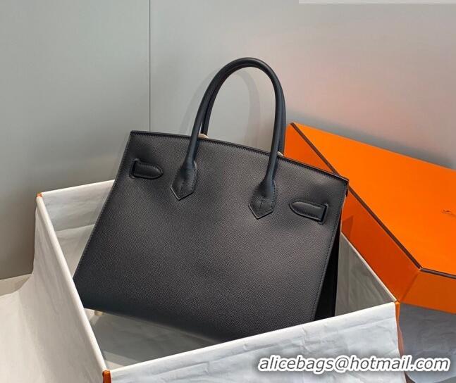 Promotional Hermes Epsom Birkin 30cm Bag 0616 Black/Gold