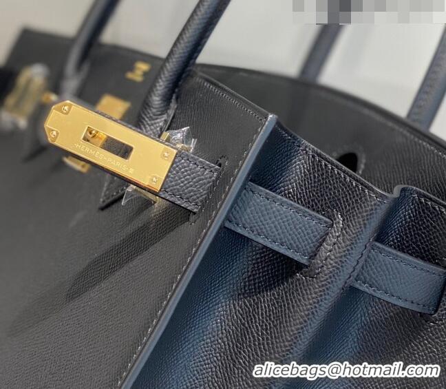 Promotional Hermes Epsom Birkin 30cm Bag 0616 Black/Gold