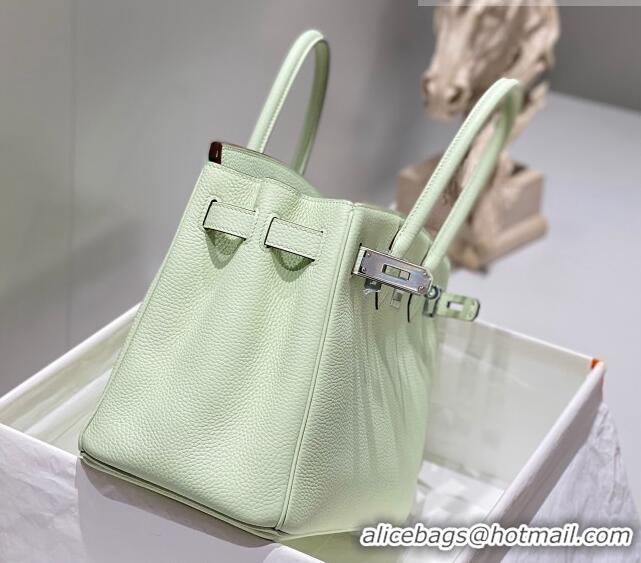 Inexpensive Hermes Birkin 30cm Bag in Togo Calfskin HB30 Bubble Green/Silver 2023