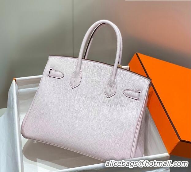 Well Crafted Hermes Birkin 30cm Bag in Togo Calfskin HB30 Dreamy Purple/Silver 2023