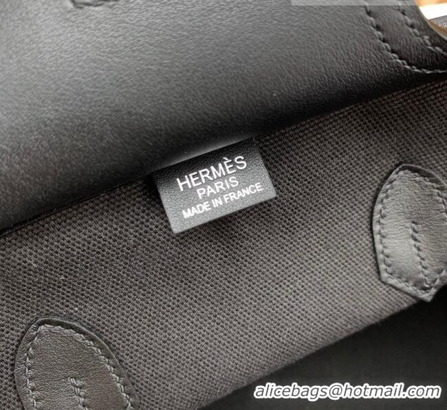 Trendy Design Hermes Birkin 35cm Cargo Bag in Swift Leather and Canvas HB35 Black (Pure Handmade)