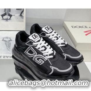 Lowest Price Dolce & Gabbana DG Together Sneakers in Leather Mesh Black/White 420055