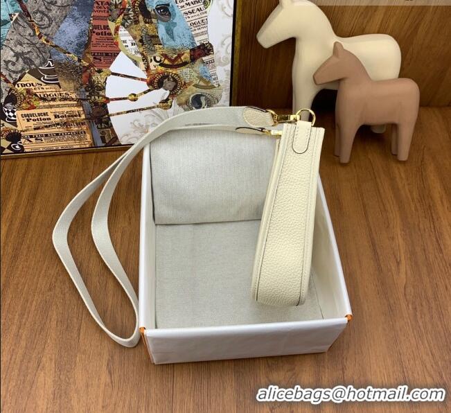 Promotional Hermes Evelyne Mini TPM Bag 18cm in Original Togo Leather HB18 Cream/Gold (Pure Handmade)