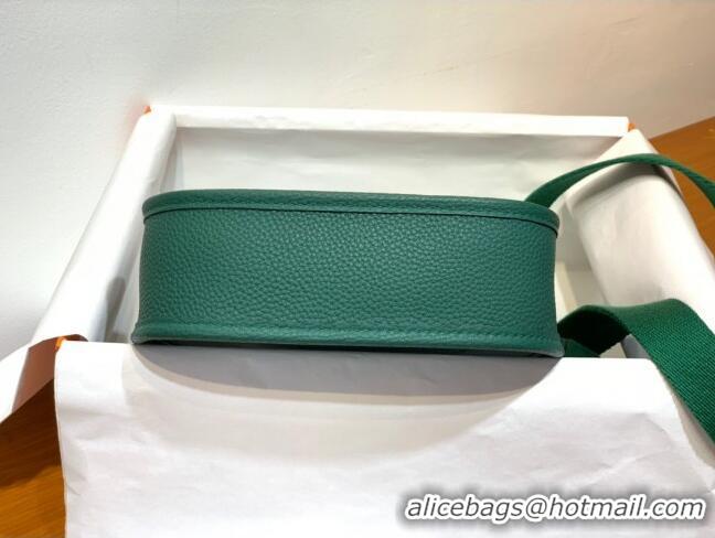 Top Quality Hermes Evelyne Mini TPM Bag 18cm in Original Togo Leather HB18 Green/Gold (Pure Handmade)