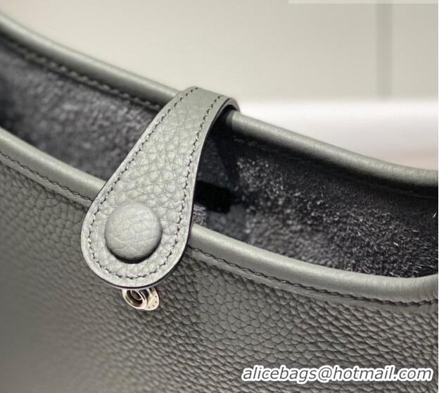 Most Popular Hermes Evelyne Mini Bag 18cm in Togo Calfskin HB18 Cloud Grey