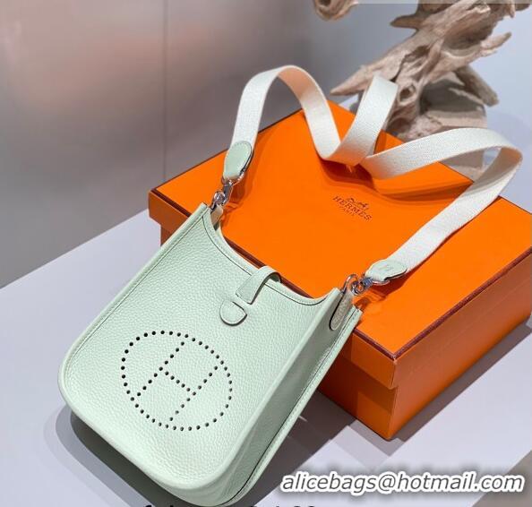 Top Quality Hermes Evelyne Mini Bag 18cm in Togo Calfskin HB18 Bubble Green 2023