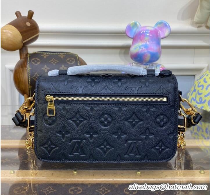 Low Cost Louis Vuitton Monogram Empreinte Pochette Metis East West M46596 Black