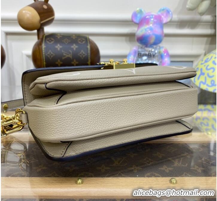 Grade Design Louis Vuitton Monogram Empreinte Pochette Metis East West M46596 Tourterelle Gray