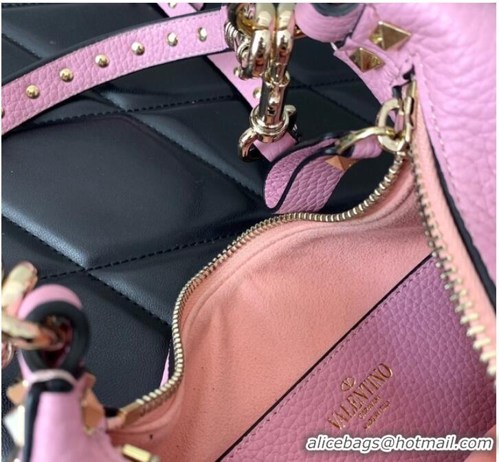 Unique Discount VALENTINO grain calfskin leather bag 0313 pink