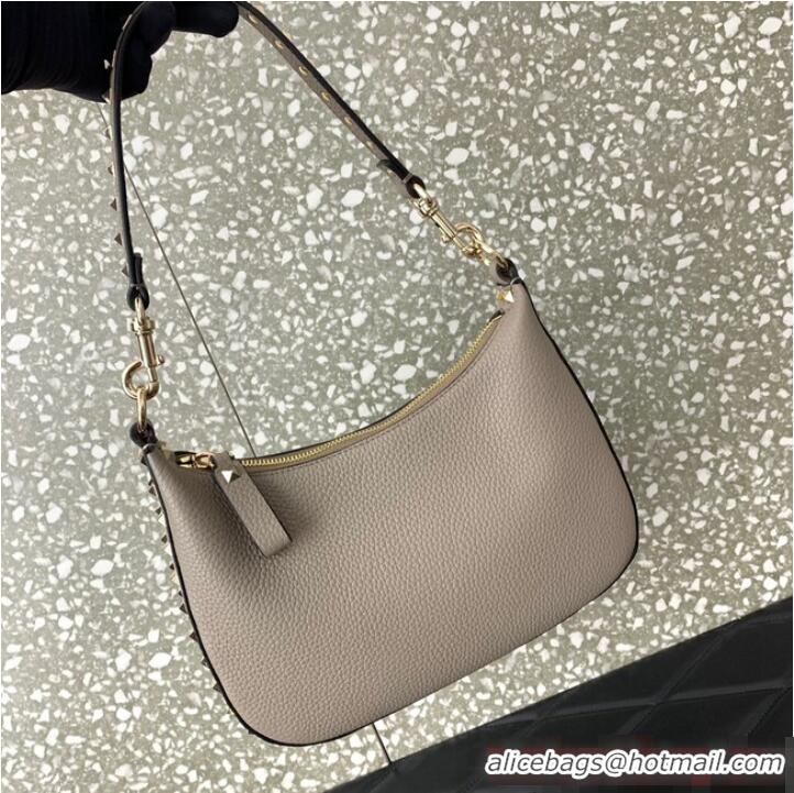 Buy Discount VALENTINO grain calfskin leather bag 0313 Gray