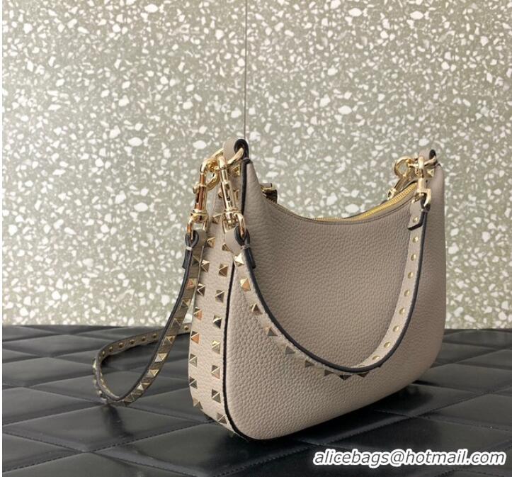 Buy Discount VALENTINO grain calfskin leather bag 0313 Gray