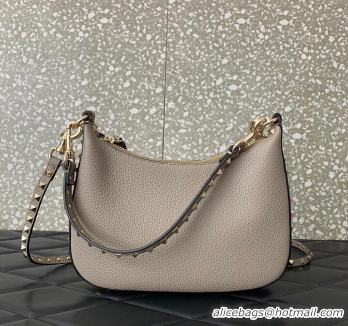 Buy Discount VALENTINO grain calfskin leather bag 0313 Gray