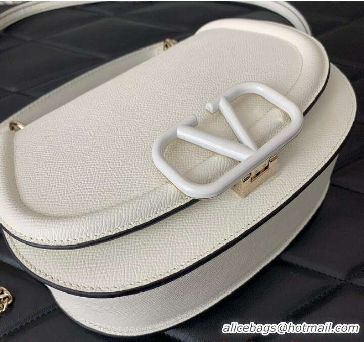 Promotional VALENTINO VSLING granular calfskin bag P098 White