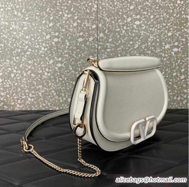 Promotional VALENTINO VSLING granular calfskin bag P098 White