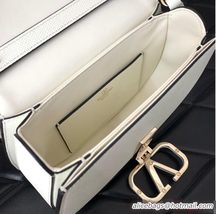 Promotional VALENTINO VSLING granular calfskin bag P098 White