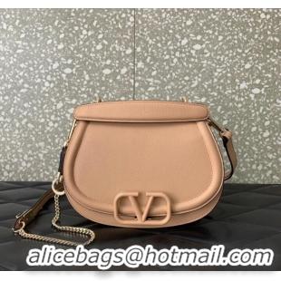 Top Quality VALENTINO VSLING granular calfskin bag P098 pink