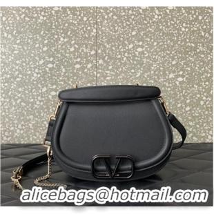 Promotional VALENTINO VSLING granular calfskin bag P098 black