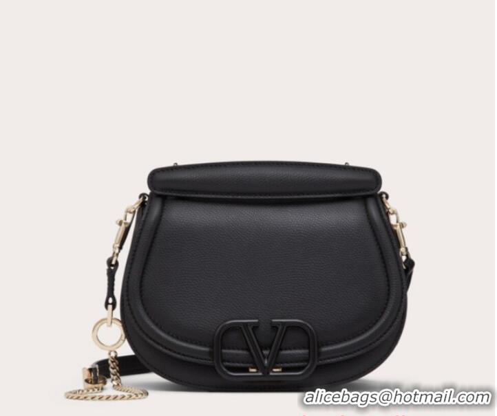 Promotional VALENTINO VSLING granular calfskin bag P098 black