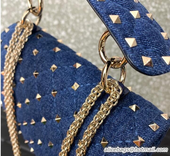 Grade Design VALENTINO ROCKSTUD SPIKE Denim B0123 blue