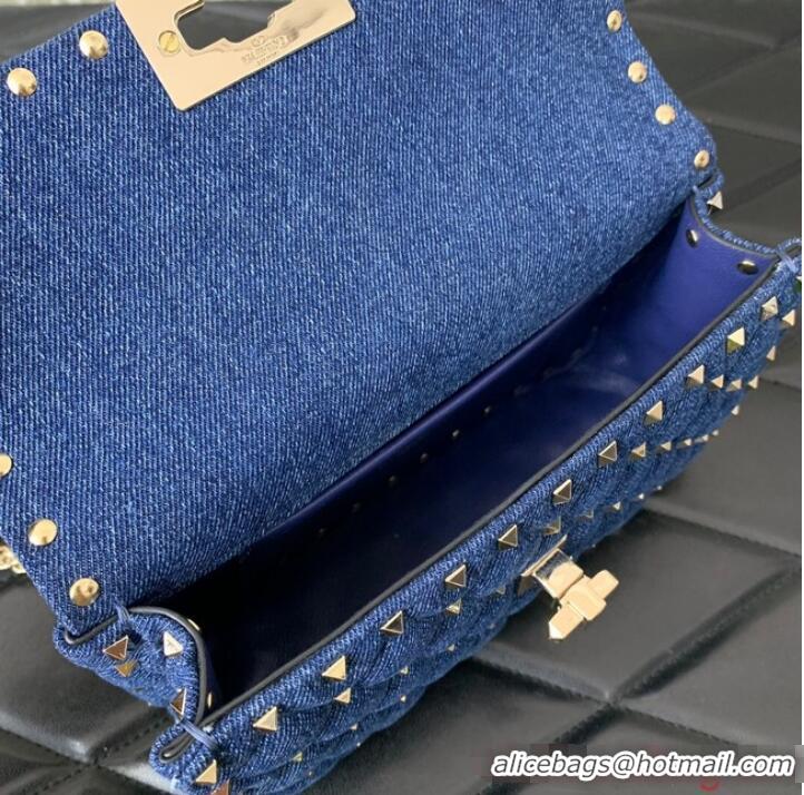 Grade Design VALENTINO ROCKSTUD SPIKE Denim B0123 blue