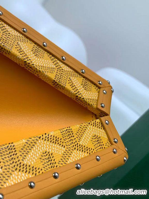 Hot Sell Goyard Minaudiere Trunk Case Bag G7972 Yellow