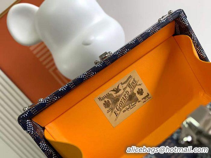 Good Price Goyard Minaudiere Trunk Case Bag G7972 Navy Blue