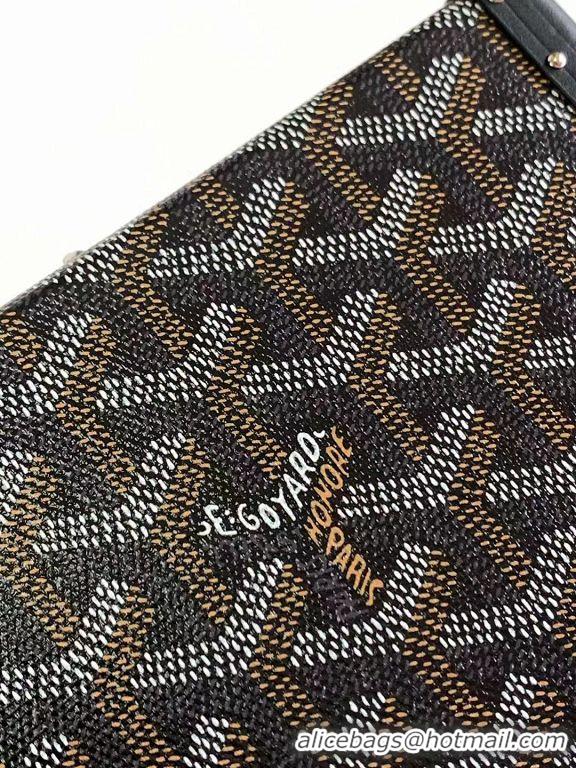 Sophisticated Goyard Minaudiere Trunk Case Bag G7972 Black