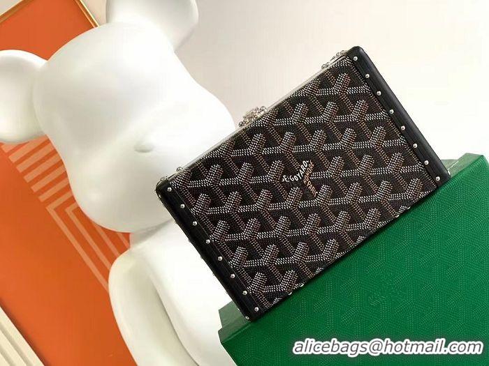 Sophisticated Goyard Minaudiere Trunk Case Bag G7972 Black