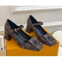 Grade Quality Louis Vuitton Shake Mary Janes Pumps 5.5cm in Monogram Canvas 711112