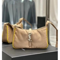 Unique Grade SAINT LAURENT Nylon Shoulder Bag Y988228A Apricot