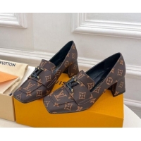 Durable Louis Vuitton Shake Loafers 5.5cm in Monogram Canvas 718071