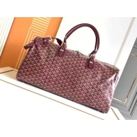 Famous Brand Goyard Croisiere 50cm Travel Bag 8027 Burgundy