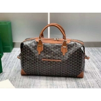 Trendy Design Goyard Boeing Weekend Travel Bag 8952 Black And Tan