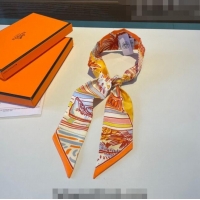 New Style Hermes Silk Bandeau Scarf H0311 Orange 2023