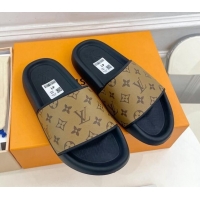 Purchase Louis Vuitton Monogram Reverse Canvas Slide Sandals 809070