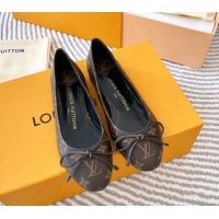 Good Quality Louis Vuitton Nina Flat Ballerinas in Monogram Canvas Brown 821033